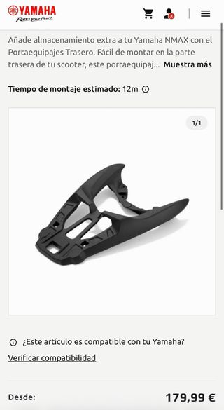 Portaequipajes Trasero Yamaha NMAX 125