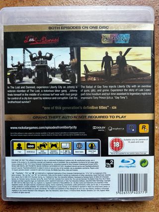 GTA: Episodes From Liberty City PS3