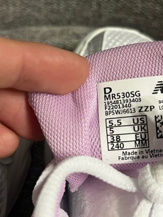 Sapatilhas New Balance Rosa e Branco