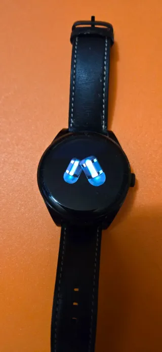 Smartwatch Nero Cinturino Pelle