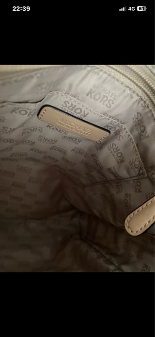Bolso Tote Michael Kors Beige Mujer