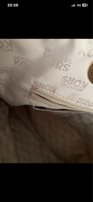 Bolso Tote Michael Kors Beige Mujer