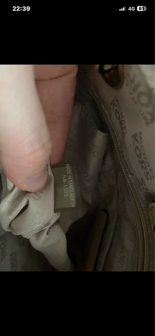 Bolso Tote Michael Kors Beige Mujer