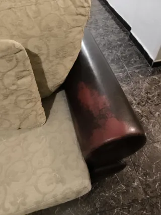 Sofá 2 y 3 plazas beige y marrón