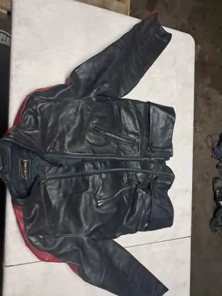 Chaqueta Moto T54 Negra y Roja Talla L