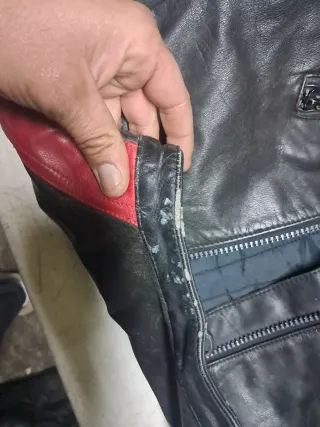 Chaqueta Moto T54 Negra y Roja Talla L