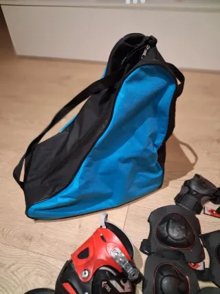 Patines ajustables Talla 34-37 + Protecciones