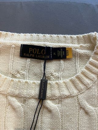 Maglione Polo Ralph Lauren Bianco XL