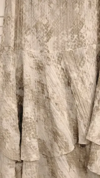 Falda asimétrica volantes serpiente M