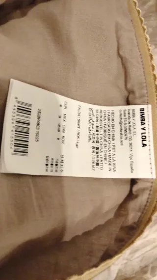 Falda asimétrica volantes serpiente M