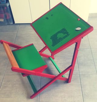 Scrittoio pieghevole vintage anni '60/'70