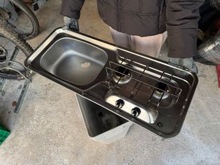 Cocina Camper SMEV 2 fuegos + fregadero