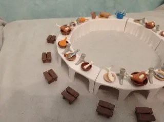 Playmobil Mesa Redonda Aldea Medieval