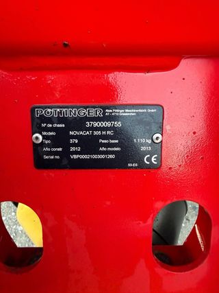 Segadora Acondicionadora Pottinger Novacat 305 H R