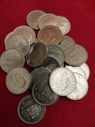 Lote 25 monedas 1 Peseta Juan Carlos I