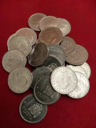 Lote 25 monedas 1 Peseta Juan Carlos I