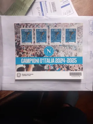 Francobolli Napoli Campioni d'Italia 2024-2025