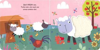 Libros con solapas y texturas (euskera, 2-3 años)