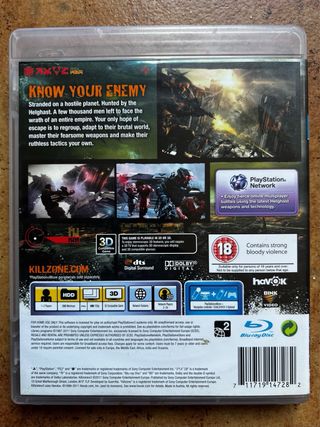 Killzone 3 PS3 Sony Shooter