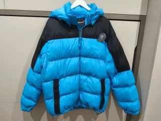 Plumífero chico azul y negro