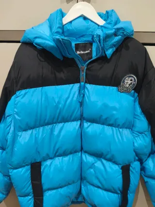 Plumífero chico azul y negro