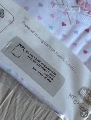 Lotto 5 confezioni canottiere Chicco