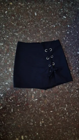 Falda pantalón negra