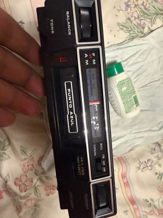 Radio Coche Antigua Punto Azul