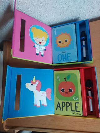 Letras y números inglés: 30 cartas+rotulador (+4)