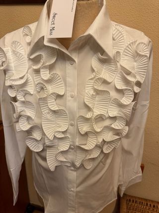 Camisa flamenca blanca