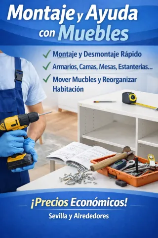 Montaje y ayuda con muebles