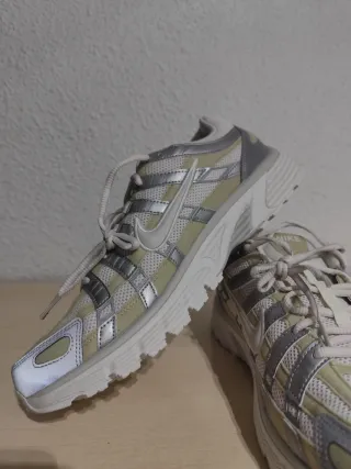 Nike P6000 Talla 46 Beige/Plata