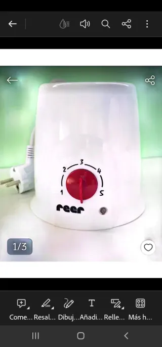 Calienta biberones Reer