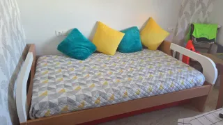 Cama nido con colchones prácticamente nueva.