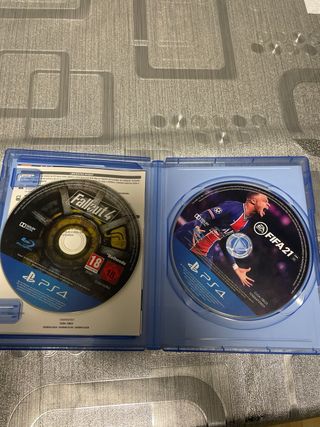 Pack de 3 videojuegos fifa21, fallout 4 y Resident