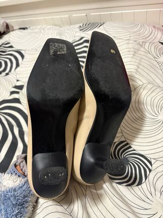 Zanca Tacones Beige Talla 36