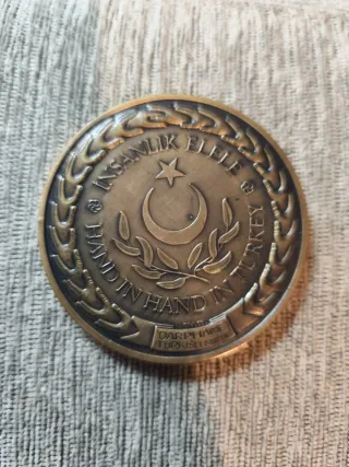 Moneda Conmemorativa Turquía Terremoto 1999