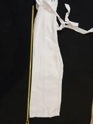 Mono blanco bordado flores Talla XS