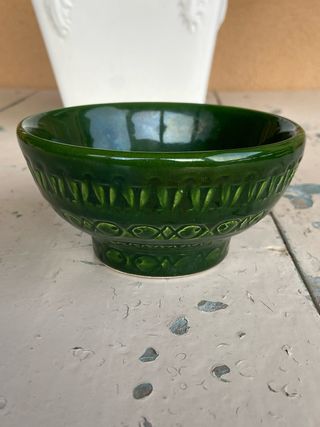 Portacandele vintage verde