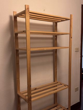 Estantería de madera 5 baldas