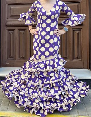 Traje de Flamenca Talla 36 elastico