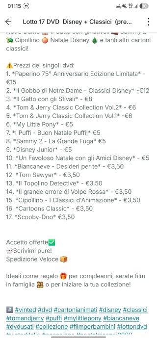 17 DVD Disney