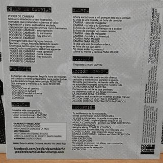 Poder de Cambiar 7" Vinilo Hardcore Andalucía