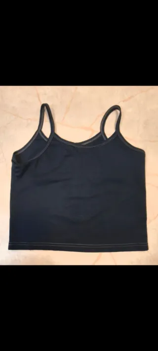 Camiseta tirantes corta negra