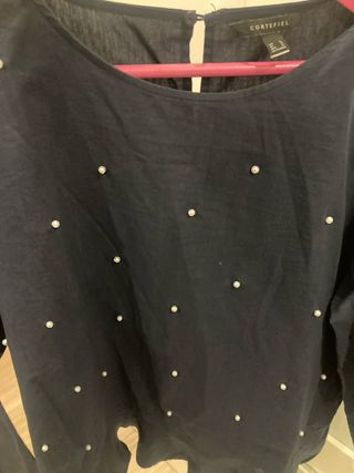 Camisa Cortefiel perlas