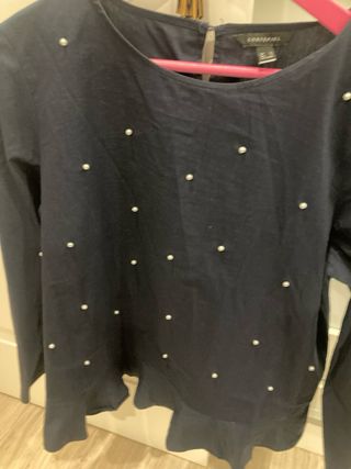Camisa Cortefiel perlas