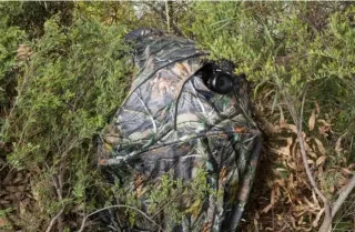 Puesto de caza camuflaje