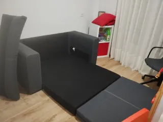 Sofá Cama 2 Plazas Askeby Gris