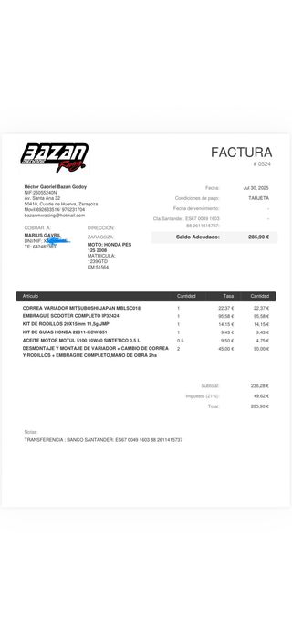 Honda PS 125cc Scooter Automática,