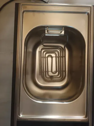 Freidora encastrable acero inoxidable